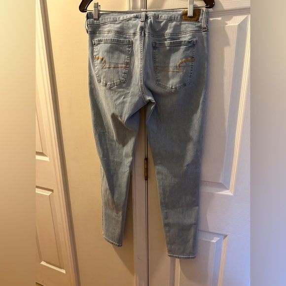 American Eagle jeggings light wash size 10 - Picture 4 of 6
